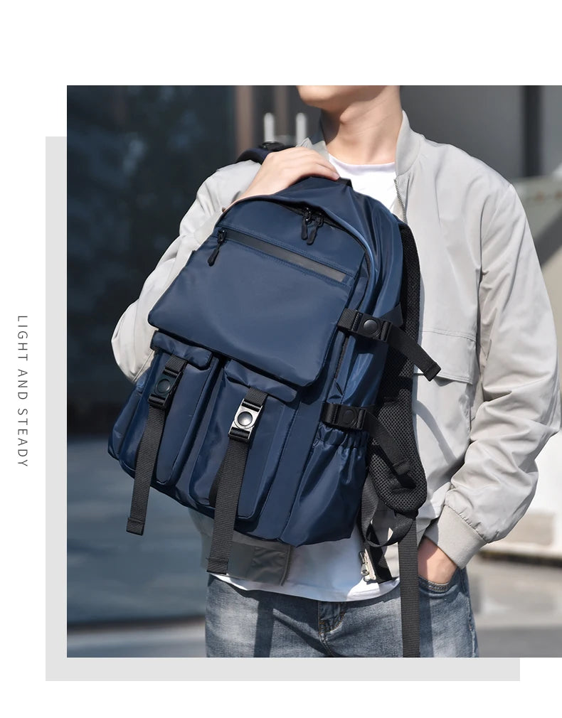 Men's Tactical Style Backpack, Large - capacity Travel Bag with Multiple Straps, Durable Material, Ideal for Outdoor Adventures