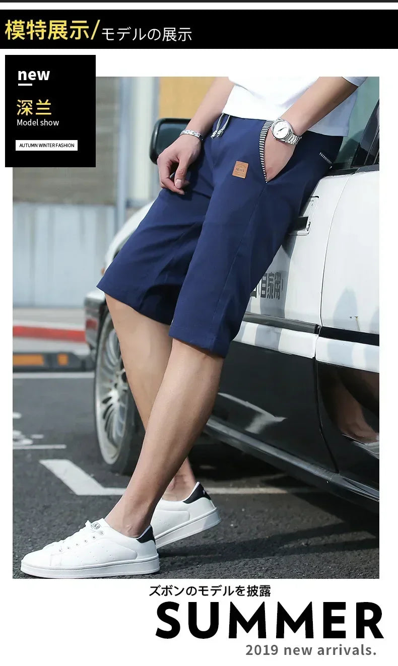 Sport Shorts Man Summer Men's Casual Cotton Linen Shorts Beach Short Pants Male Bermudas Trend Breeches Casual Classic Brand