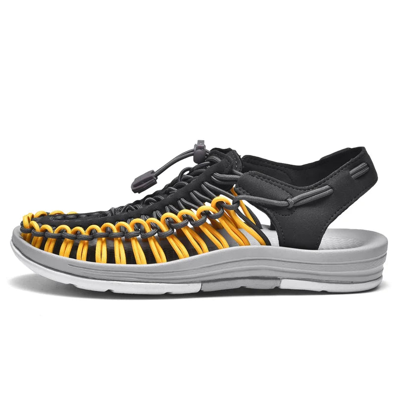 2025 Summer Men Sandals Genuine Leather Mens Casual Shoes Outdoor Men Leather Sandals for Men Beach Shoes Roman mens Shoes