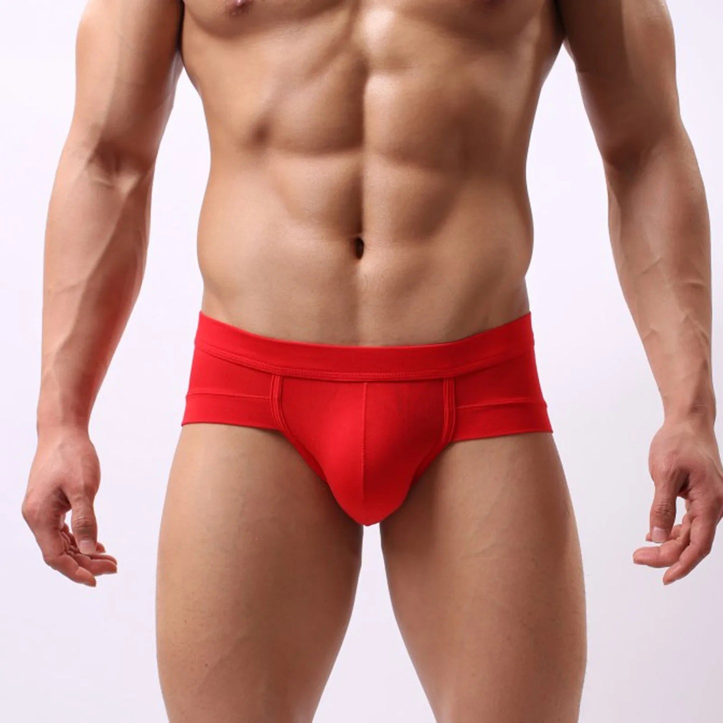 Mens Sexy Modal Underwear Briefs Men Low Rise U convex Pouch Brief Underpants Men Breathable Briefs