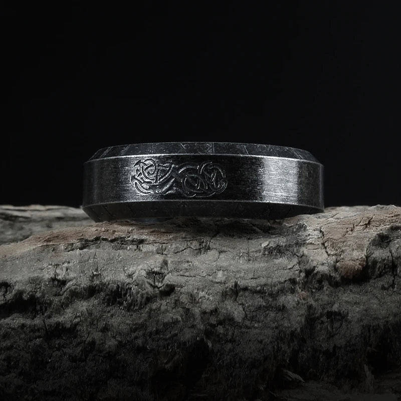 Freeshipping Stainless Steel Odin Norse Anel Amulet Rune Couple Dating Viking Rings For Men Women Words Jewelry Boyfriend Gift