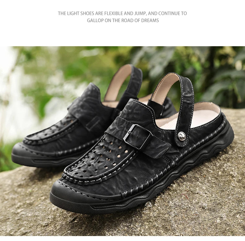 Summer Men‘s Sandals Casual Comfortable Men Slippers 2025 New Designer Sneakers Lightweight Outdoor Beach Sandals Men's Shoes