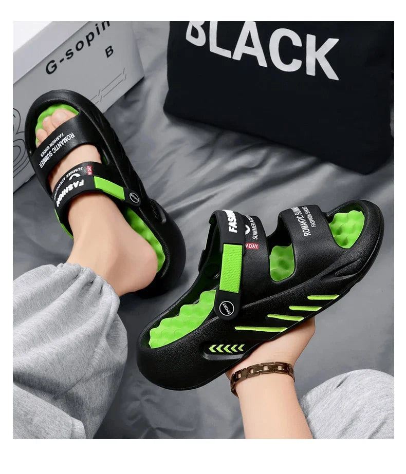 Men's Summer Sandals Men's Home Slippers Walk Around Home Original Brands Shoes Men's slippers Flip Flop Male Slipper Slipers