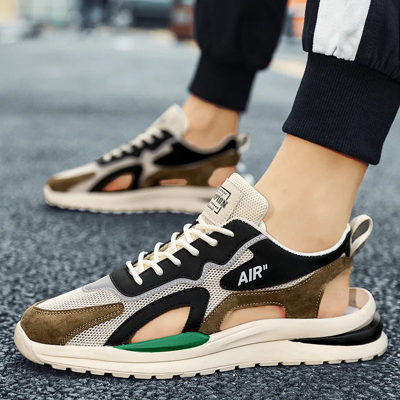 Men Sports Sandals Breathable Mesh Beach Shoe Outdoor Non-slip Sneakers Fashion Casual Shoes Luxury Sandals Zapatillas De Hombre