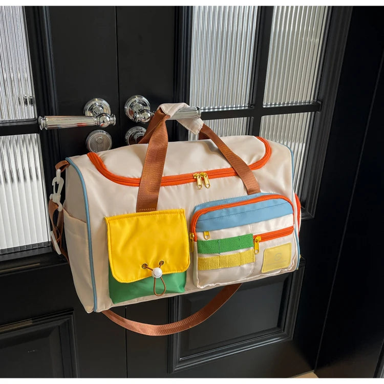 Travel Bag, Duffel Bag Cosmetics Bag, Professional Fitness Bag, Yoga Swimming Training Backpack, Satchel Shoulder Crossbody Tote Bag, Suitable for Men and Women