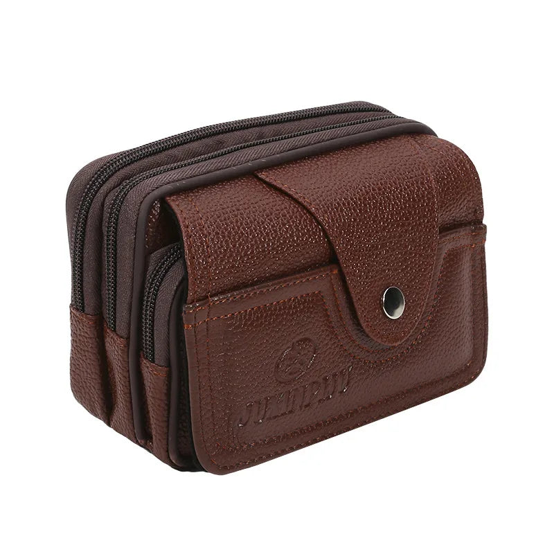 PU Leather Hand Bags For Men Large Capacity Money Purse Cell Mobile Phone Pocket Women Soft Double Zipper Male Clutch Bags