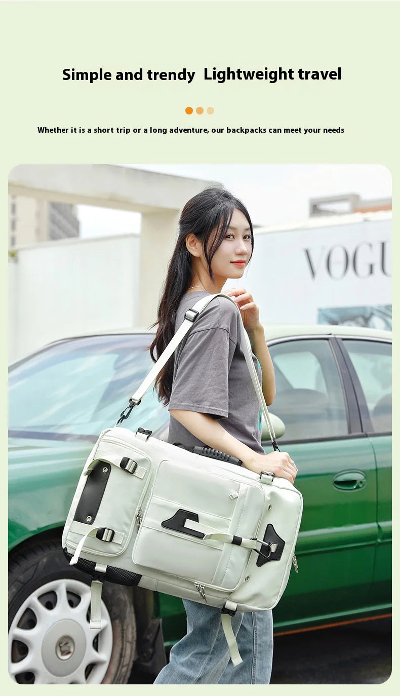 55L Large Capacity Travel Bag For Men 15.6 Inch Laptop Suitcase Backpack Multi-function Waterproof Backpack Outdoor Camping Bags