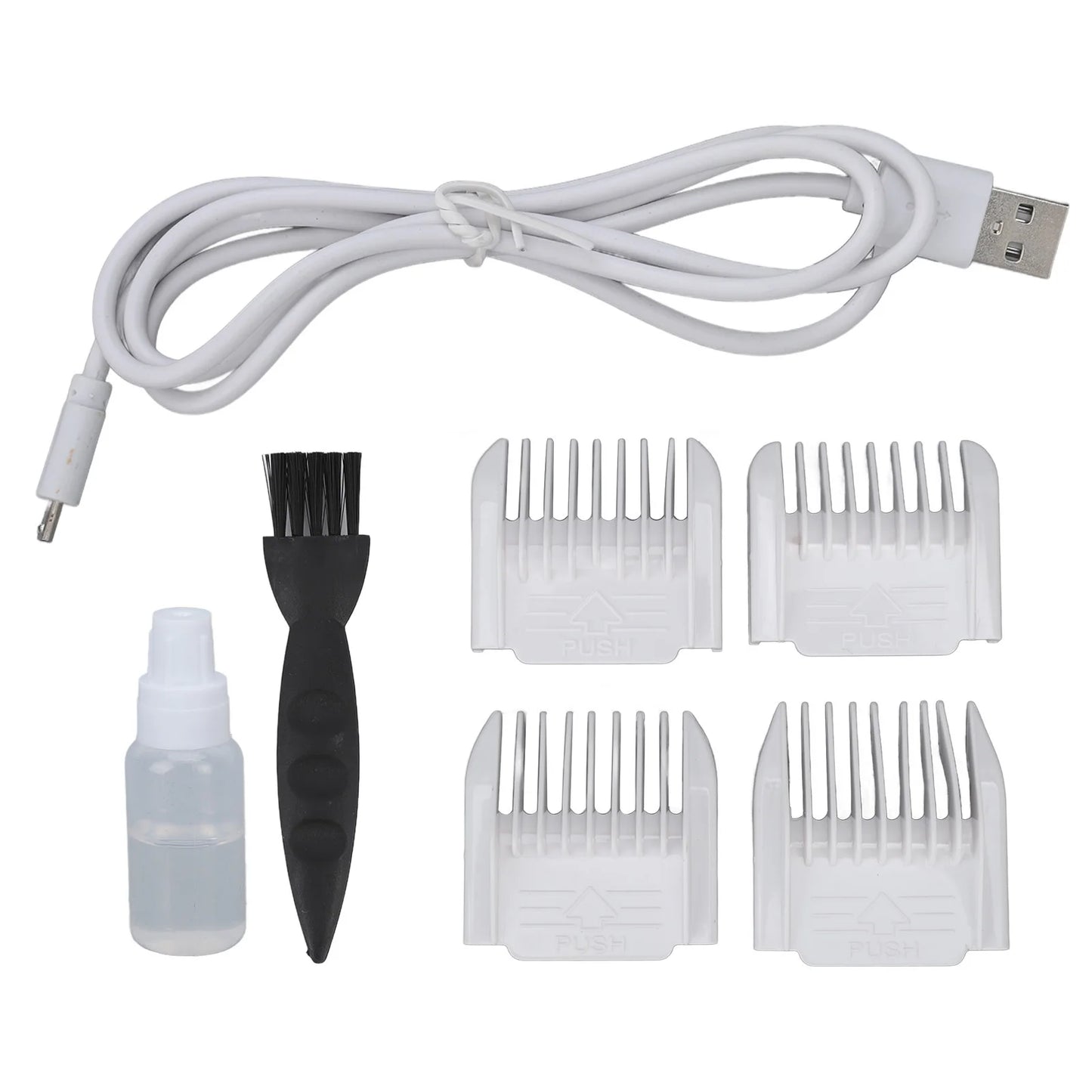 Men Hair Groomer Hair Trimmer USB Charging  Automatic Hair Suction Electric Hair Clipper with 4 Combs for Men Home