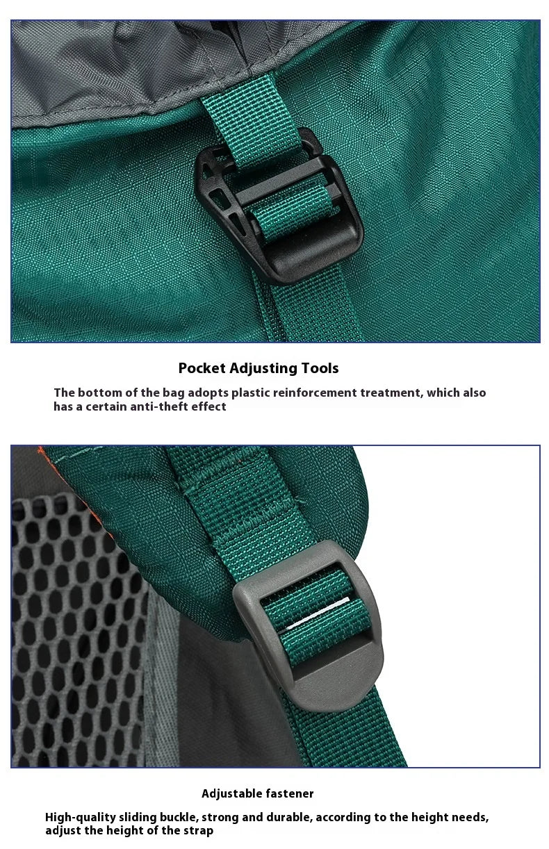 48L Camping Backpack Travel Bag For Men Large Capacity Outdoor Sport Trekking Hiking Mountaineering Shoulder Bag with Rain cover