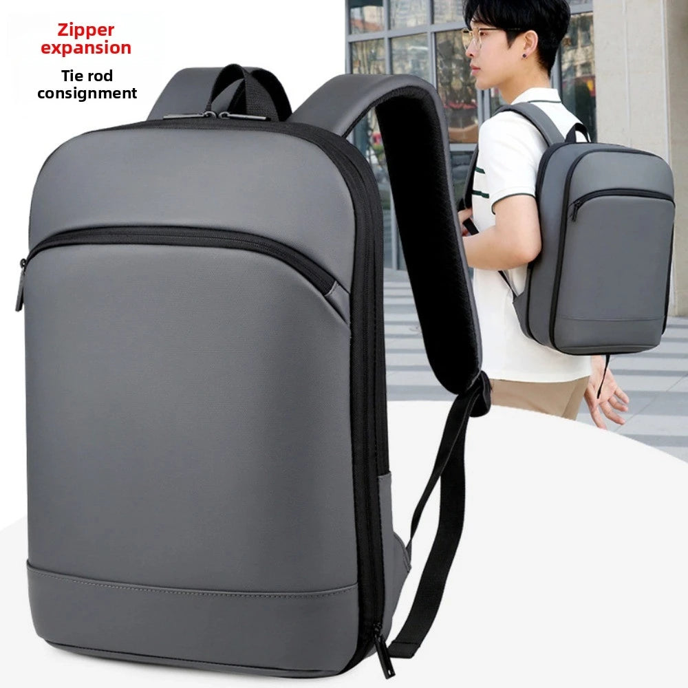 Business Large Capacity Men's Backpacks Multi-pockets Scalable Travel Knapsack Waterproof Luggage Carry Laptop Bag Teens Student