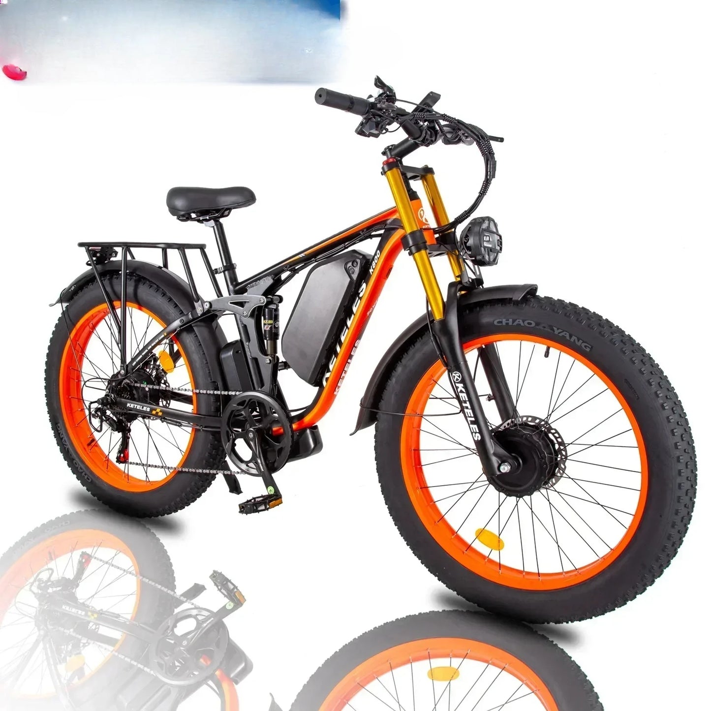 Y Motorcycle for Adult 2000W Dual Motor 48V 23AH Fat Tire Hydraulic Brake Soft Tail Frame Hydraulic Big Front Fork Ebike