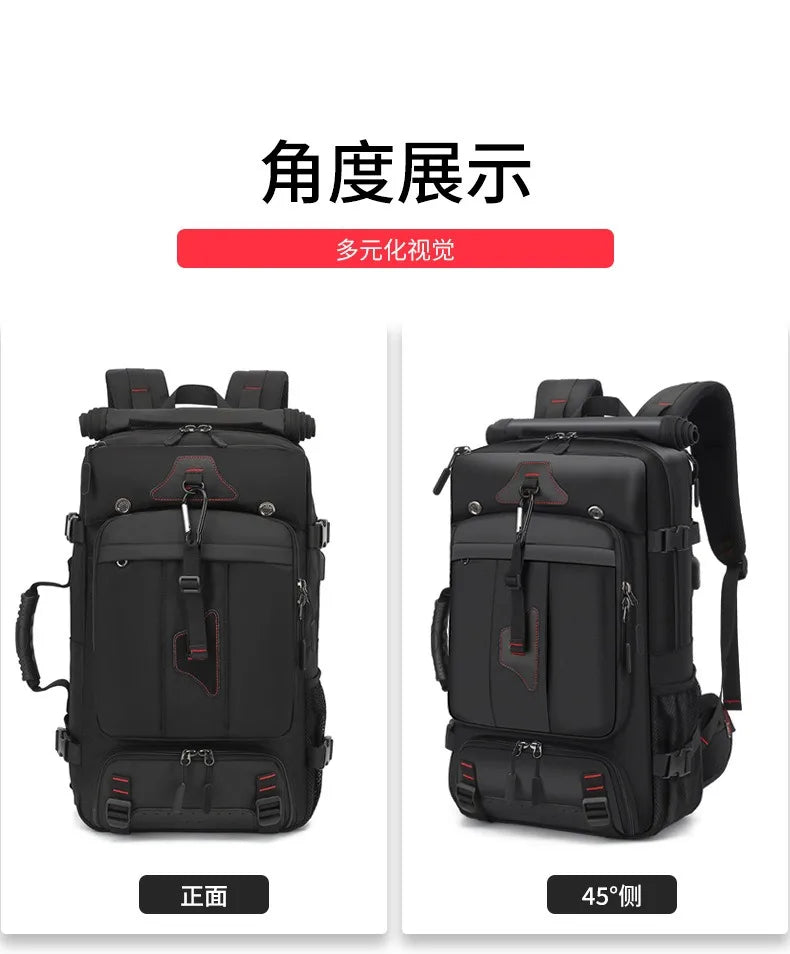 Travel backpack for men boarding, casual men's backpack for travel, large backpack for travel, 70 liters L, super large capacity