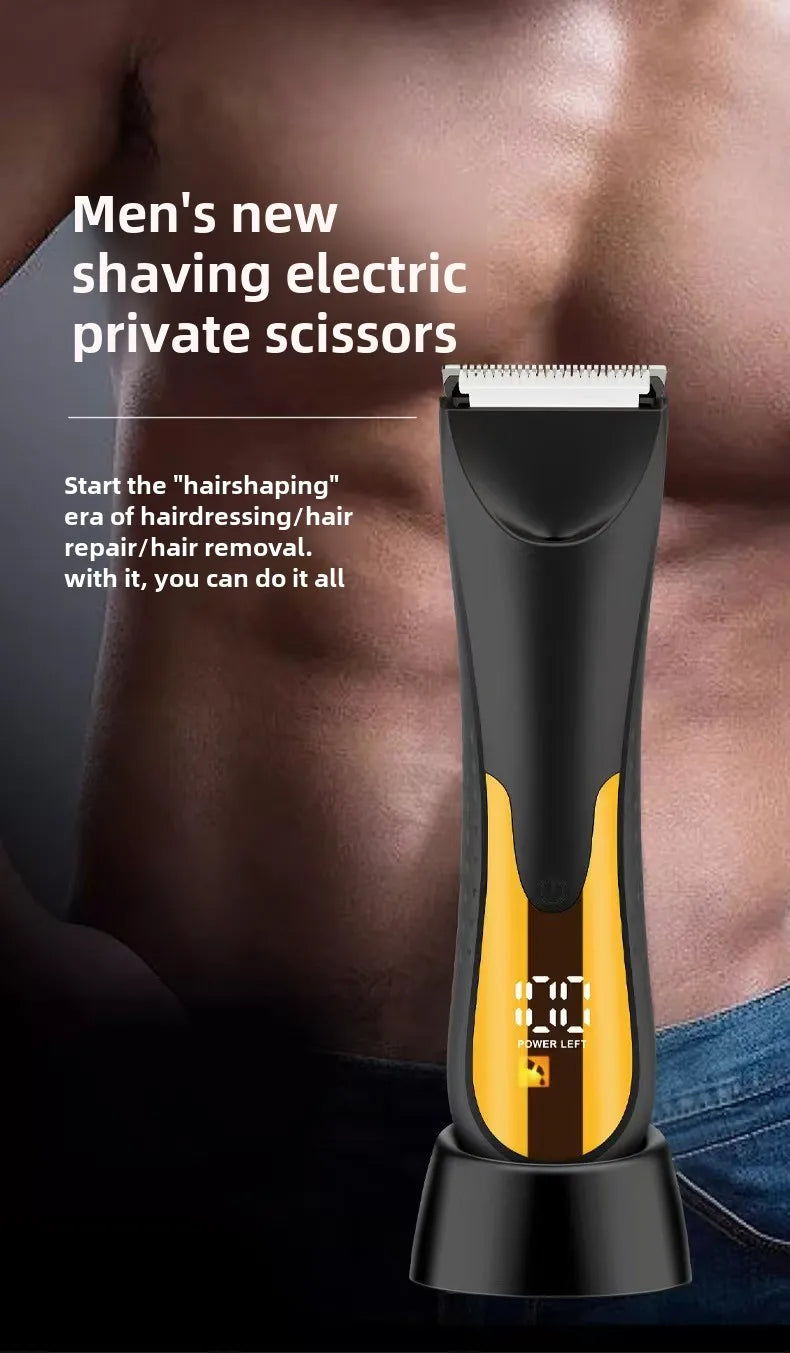 Electric Beard Trimmer for Men Cordless Hair Clippers Trimmer Set Waterproof Men Grooming Kit for Shaving Face Body Hair Trimmer