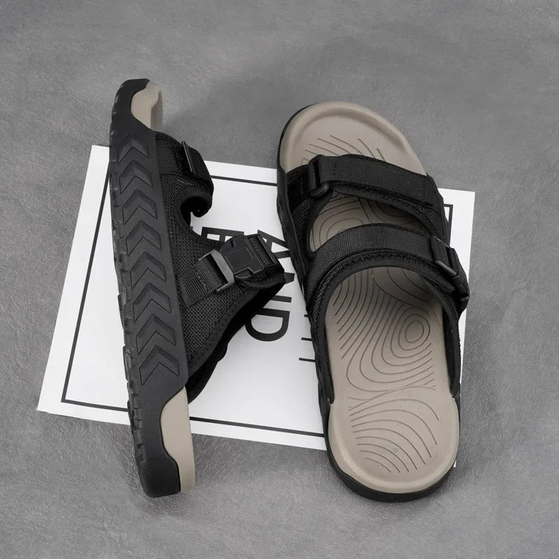New Men Sports Slippers Outdoor Thick Bottom Breathable Slippers Beach Sandals Summer Casual Shoes Men Comfortable Sandals