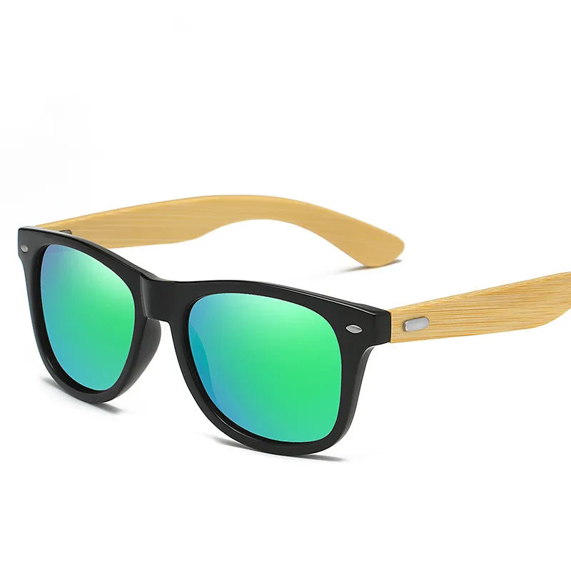 Classic Wood Bamboo Sunglasses Men Women Polarized UV400 Vintage Driving Sun Glasses Black Fishing Eyewear UV400 Eyeglasses