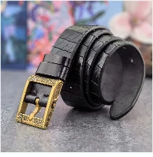 Brass Owl Belt Buckle Yellow Belts For Men Ceinture Homme Men Leather Belt Cowboy Jeans Male Leather Belt Strap Wide MBT0106