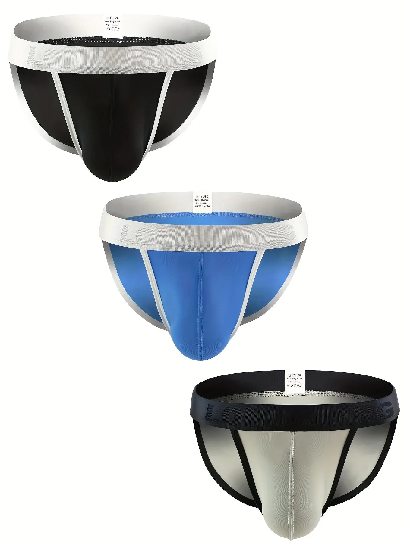 3PCSMen's underwear is fashionable, versatile, and seamless. Men's boxer shorts are casual, comfortable, and breathable