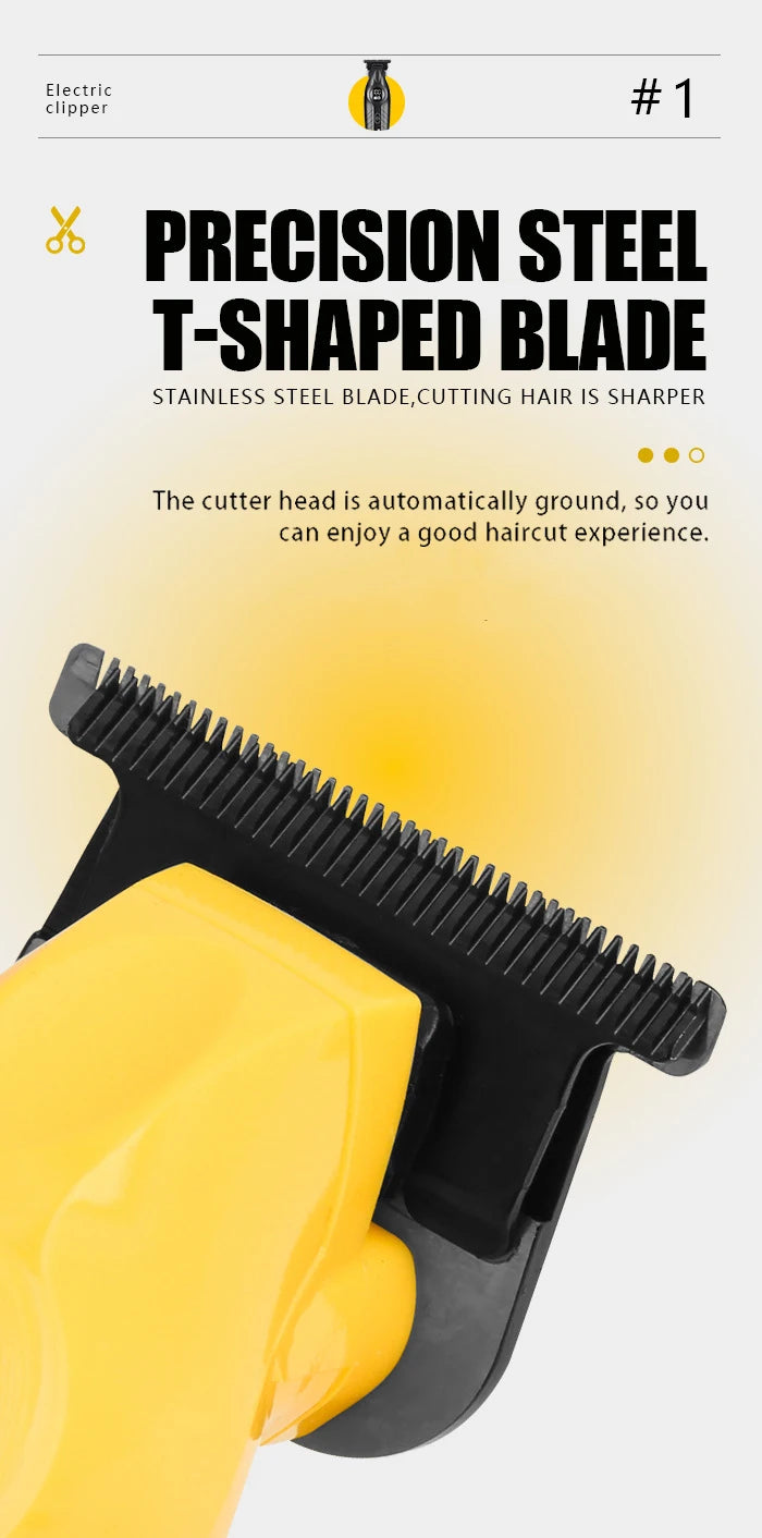 KM-1743 Professional Hair Clippers Set for Men Wireless USB Charging Hair Trimmer Machine Men's Professional Hair Clippers
