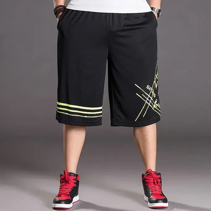 Male Short Pants Basketball Long Quick Dry Men's Shorts Training Bermuda Essential Fashion With Korean Style Stylish Clothing