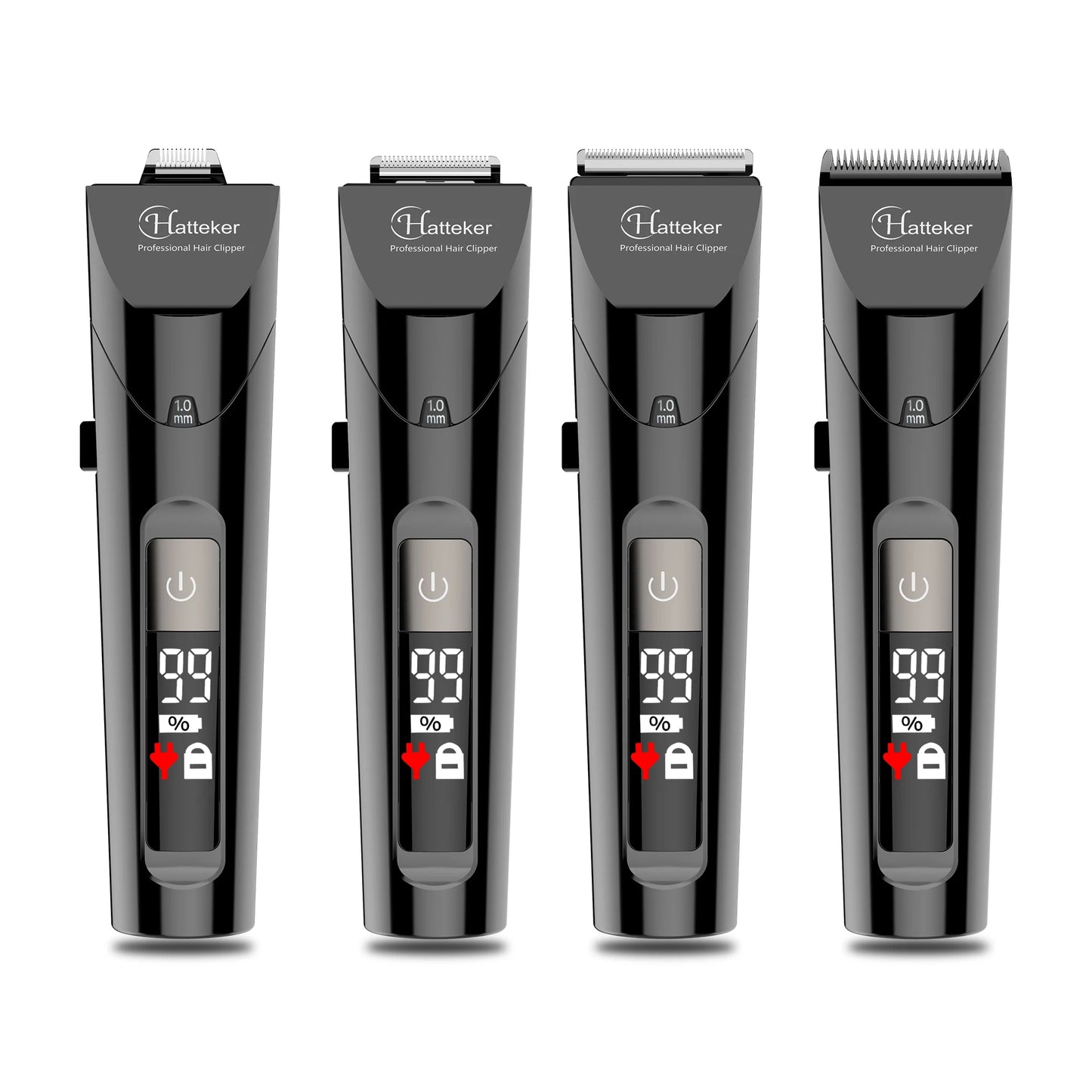 Hatteker Professional 4-in-1 Hair Clippers Trimmer for Men Hair Cutting Machine Home-appliance Hairdressing Tool Suit for barber