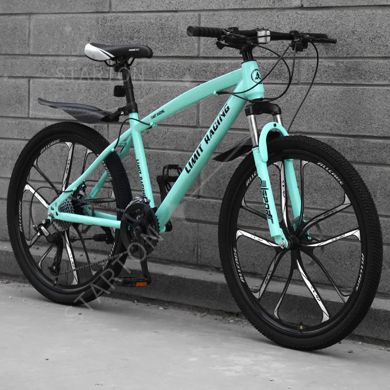 21/24/27-speed Shock Absorption Racing Bike Carbon Steel Frame Mountainbike 26 Inch Bicycle for Adults