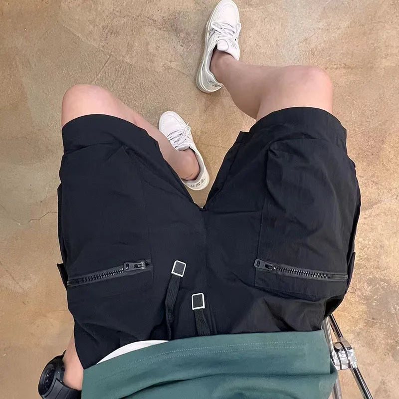 Men's Summer Casual Shorts Men Lightweight Cargo Shorts Multi-pocket Quick Dry Outdoor Hiking Overalls Male Short Pants