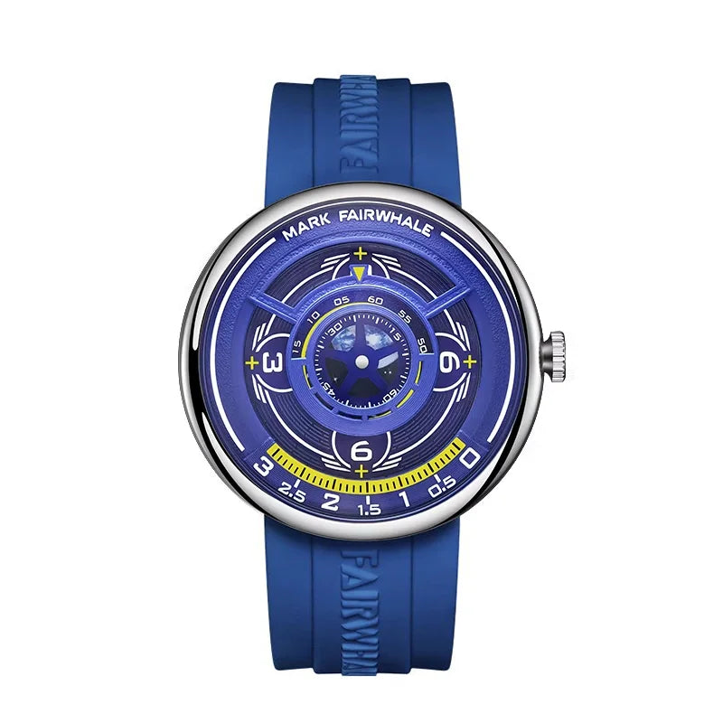 reloj hombre Top Brand New Arrivals Earth 3D Mens Watches Luminous Silicone Strap Quartz Wristwatch saat kol saati erkek 2025