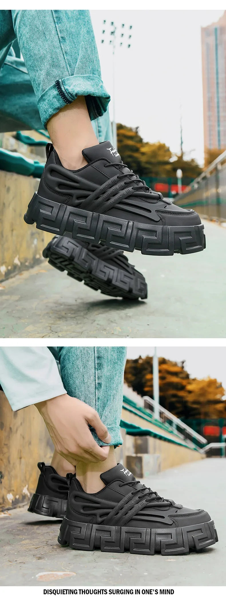 Casual Shoes For Men Street Style Walking Shoes Sneakers Thick Bottom Running basketball Shoes Male 2024 Vulcanized Sneakers Men