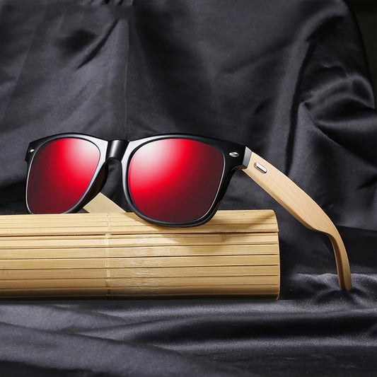 Classic Wood Bamboo Sunglasses Men Women Polarized UV400 Vintage Driving Sun Glasses Black Fishing Eyewear UV400 Eyeglasses