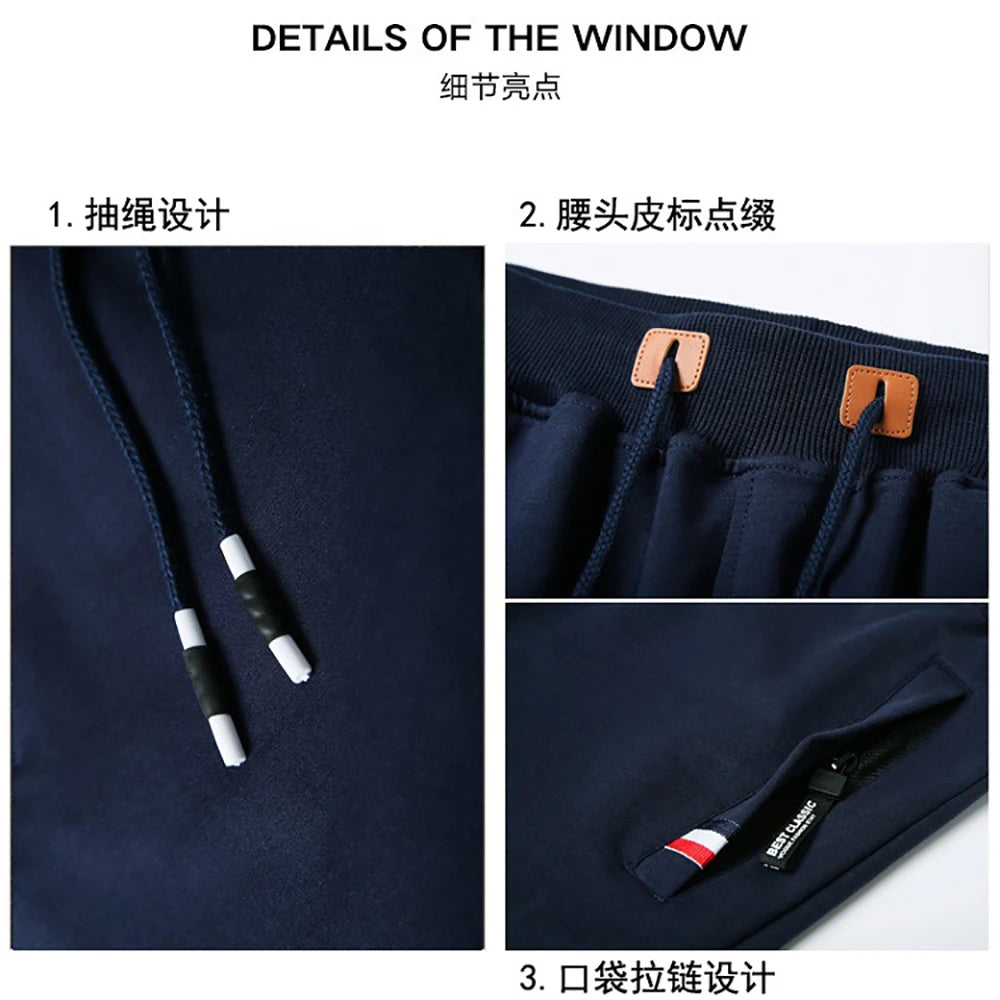 New Men's Shorts Summer Breeches Cotton Casual Sweat Men Hip Hop Streetwear Loose Jogger Shortspocket Beach Short Pants