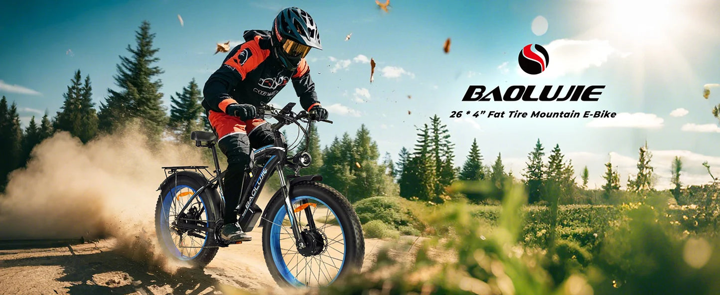BAOLUJIE Peak 3000W/5000W Dual Motor Electric Bicycle  E-Bike for Adults，Electric Motorcycle 48V/52V Battery，Max Speed 38 MPH
