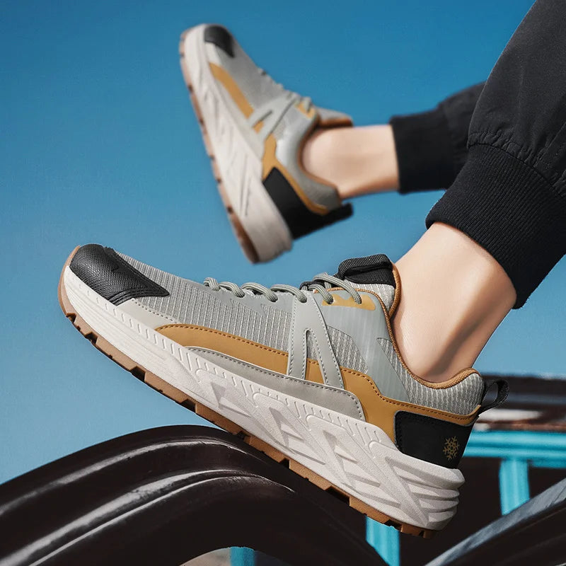 Casual Sneakers Men Low-top Breathable Sports Shoes for Men Fashion All-seasons Walking Shoes Trendy Trainers for Man 2025 New