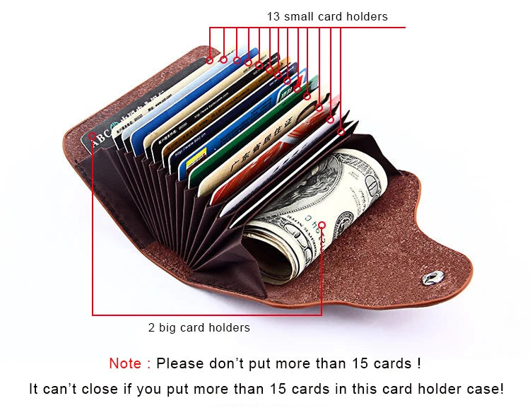 Real Genuine Leather Men Wallet ID Credit Card Holder Wallets Male Small Coin Purse Women Money Bag Vallet Slim Thin Mini Walet