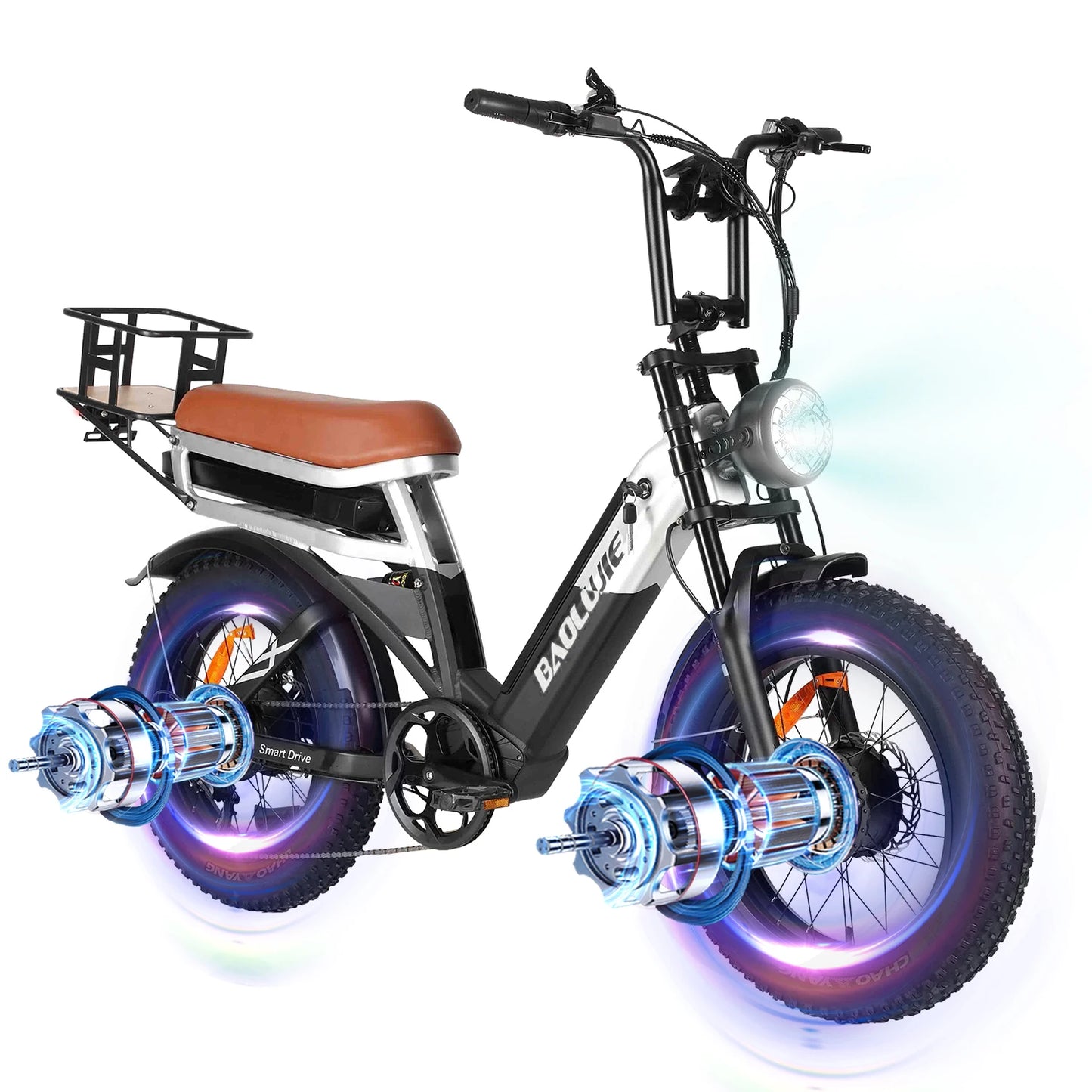 BAOLUJIE DM01 electric bicycle Moto Electric Bike for Adults 2000W Motor Electric Bike 60V30AH Moto 42MPH EBike【1 Year Warranty】