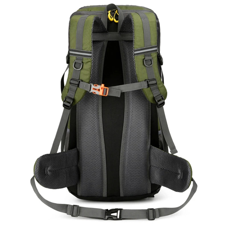 2025 new outdoor sports backpack mountaineering bag large capacity 50L men and women hiking camping bag travel shoulder bag