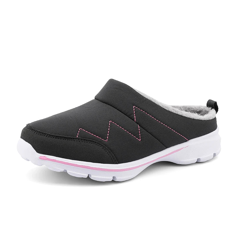 Men Slippers Winter Warm Plush Home Indoor Couple Slippers WaterProof Soft Comfort Winter Shoes Men Footwear Large Size 36-46