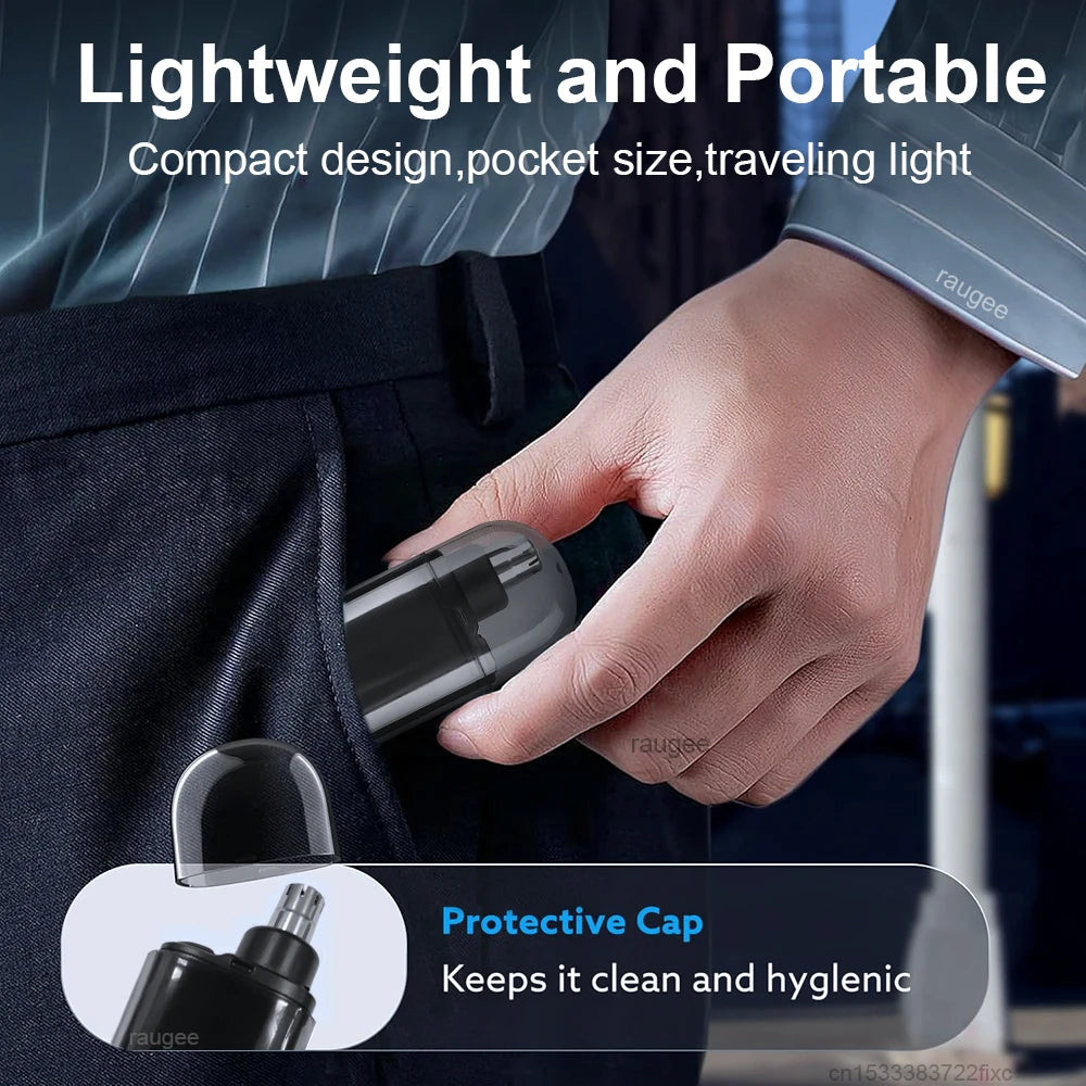 Nose Hair Trimmer Clipper for Men USB Rechargeable Professional Painless Portable Electric Eyebrow Ear Nose Hair Clipper Machine