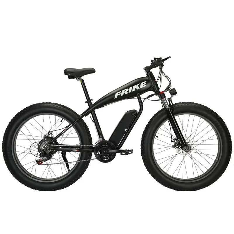 -For 26 Inch Lithium Battery Fat Tire Snow Off-road Electric Assisted Bicycle Mountain Bike