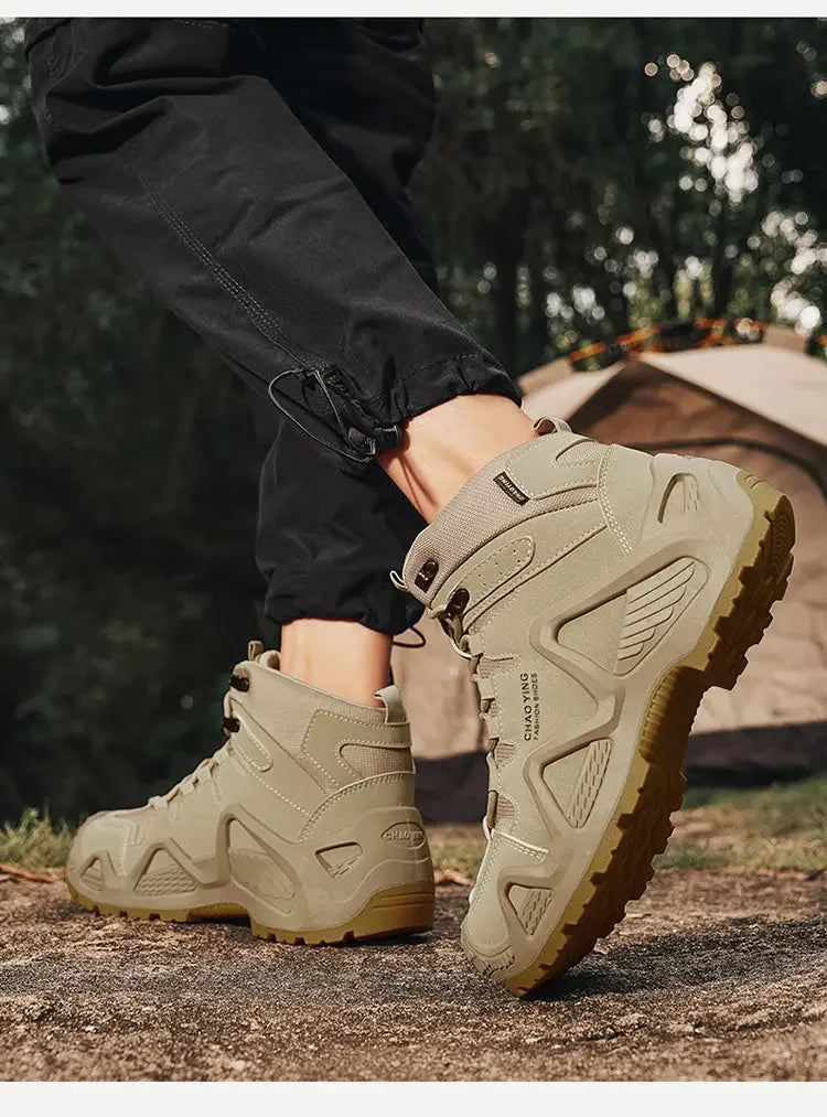 Men's Thick Soled Mountaineering Boots Sneakers Men's New Autumn Non-slip Wear-resistant Dirty Outdoor Work Shoes