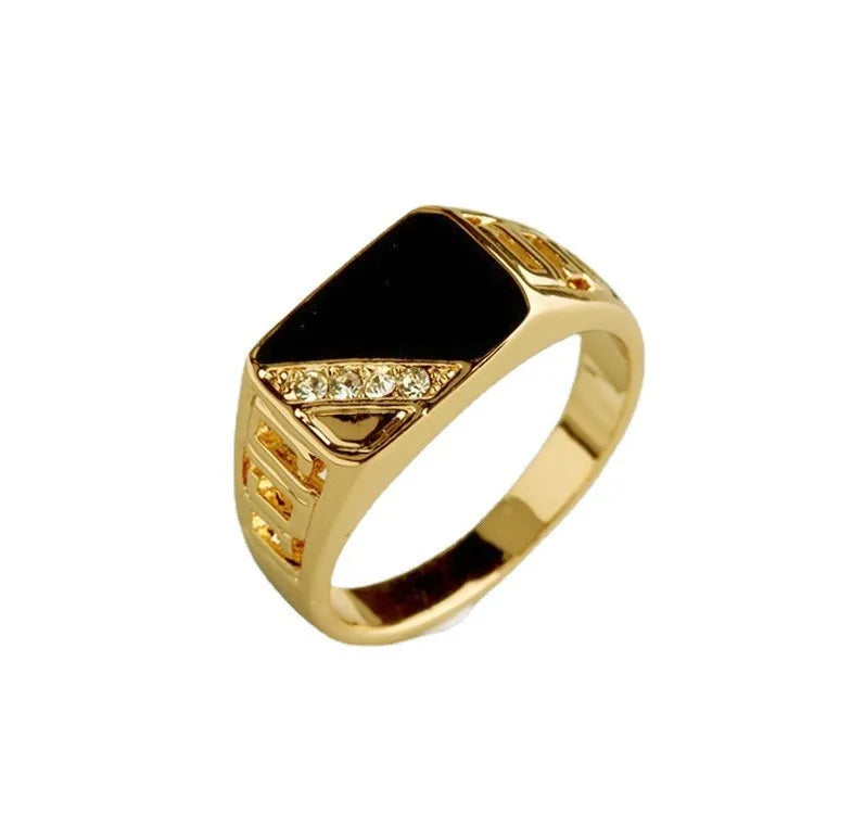 2025 New Business Drip Oil High-end Men's and Women's Rings Fashion Temperament High-end Ring Party Jewelry Wholesale