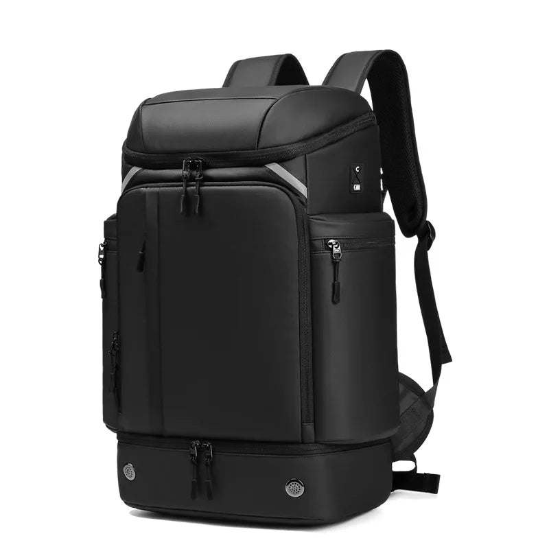 Men travel backpack large capacity trekking Backpack Business 17 Inch Laptop Backpack 50L Hiking fashion Backpack With shoe bag
