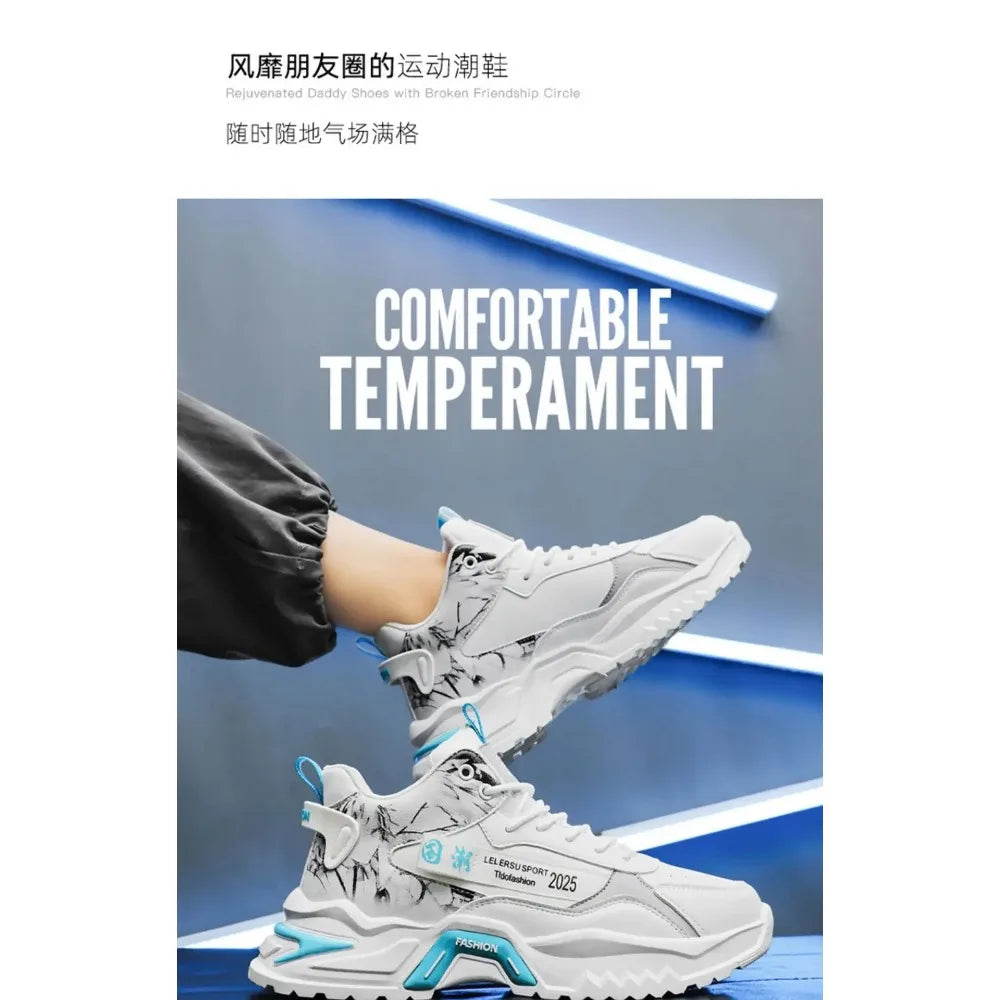 Men’s Shoes Sneakers Fashion Breathable Platform Running Shoes Mesh Sport Light Unisex Male Casual Vulcanize Man Shoes