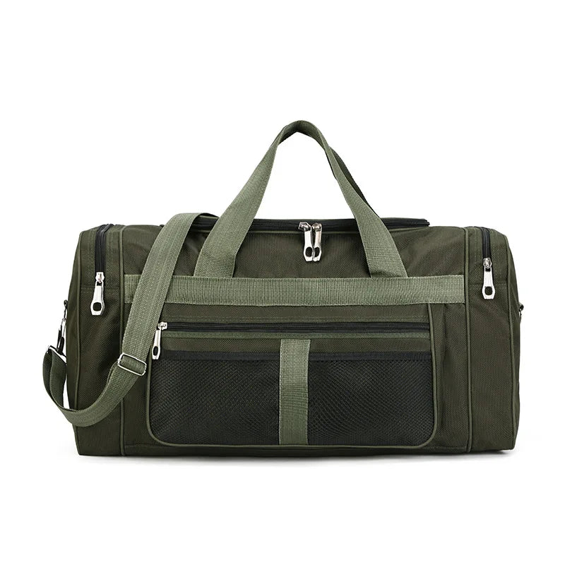 Men Nylon Travel Duffel Bag Carry On Luggage Bag Men Tote Large Capacity Weekender Gym Sport Holdall Overnight Bag Pouches