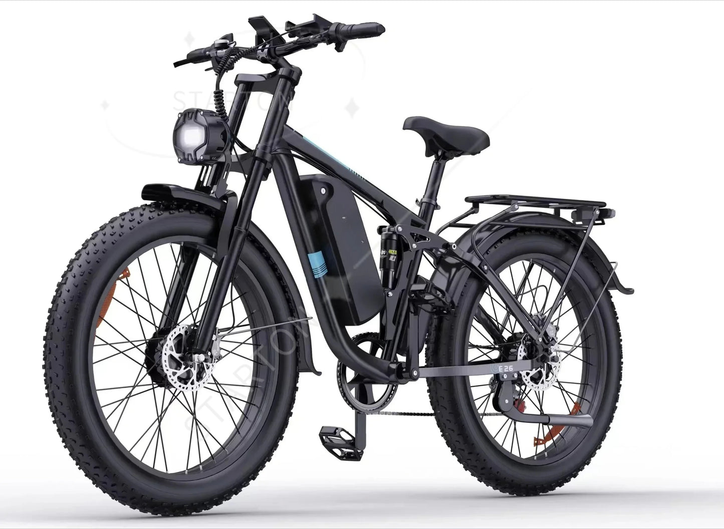 Electric Bicycle 2000W Dual Motor 48V 23AH Battery 20*4.0Inch Fat Tire Mountain Electric Bike Folding E bike