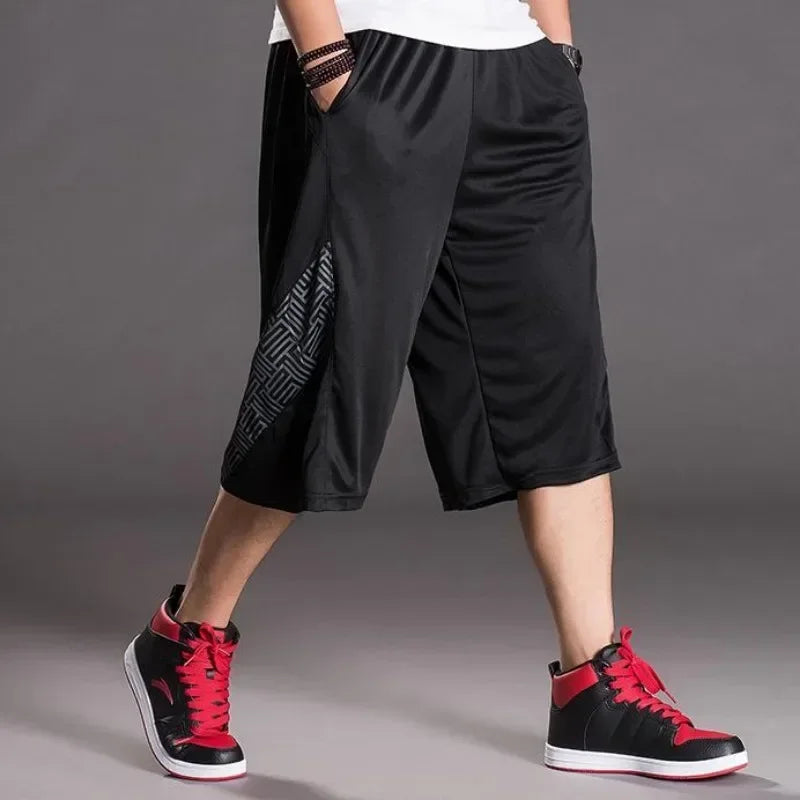 Male Short Pants Basketball Long Quick Dry Men's Shorts Training Bermuda Essential Fashion With Korean Style Stylish Clothing