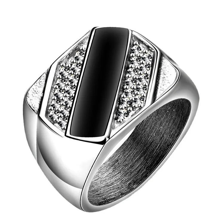 2025 New Business Drip Oil High-end Men's and Women's Rings Fashion Temperament High-end Ring Party Jewelry Wholesale