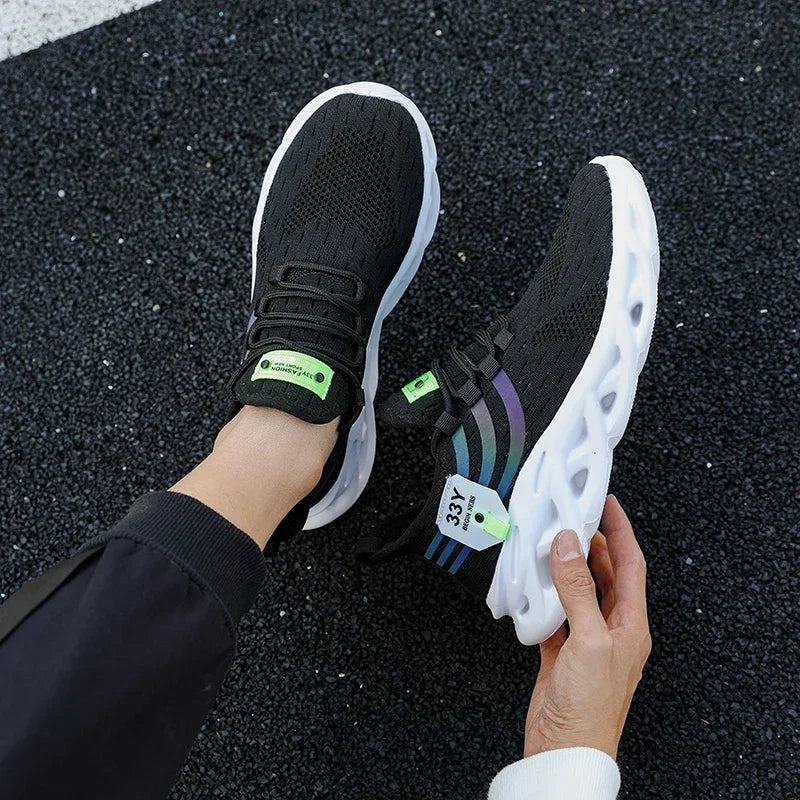 Sneakers for Men Casual Sport Shoes Breathable Lightweight Outdoor Mesh Platform Running Shoes Athletic Tenis Walking Shoes