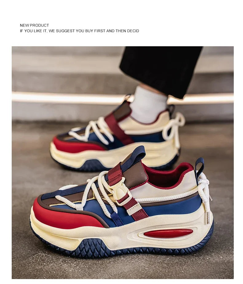 Fashion Men's Sneakers 2025 Trend Personalized Casual Men Shoes Comfort Platform vulcanized Shoes for Men Zapatillas De Hombre