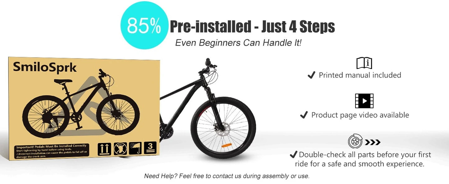 Mountain Bike 27.5" Sizes, 21-Speed Twist Shifting, Disc Brakes, Adult Bicycle with Suspension Fork,Ideal for Adventurers