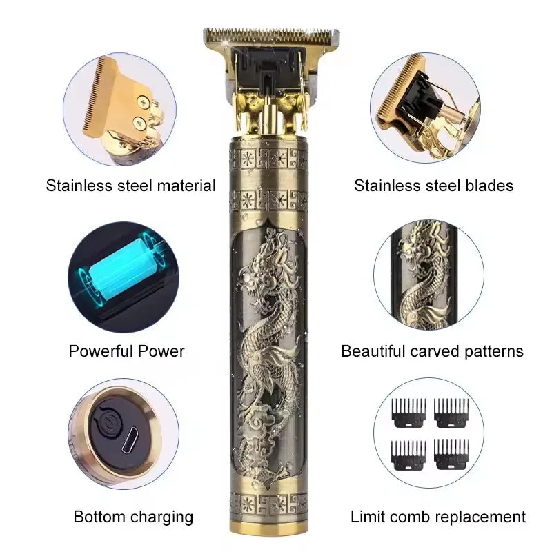 Electric Hair Clipper for Men 0mm Precision Beard Shaver Body Hair Trimmer Barber Machine Haircut Repair Tool